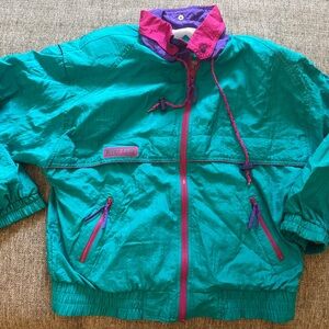 Vintage 90s River Edge RE Sport Colorblock Windbreaker - amazing condition